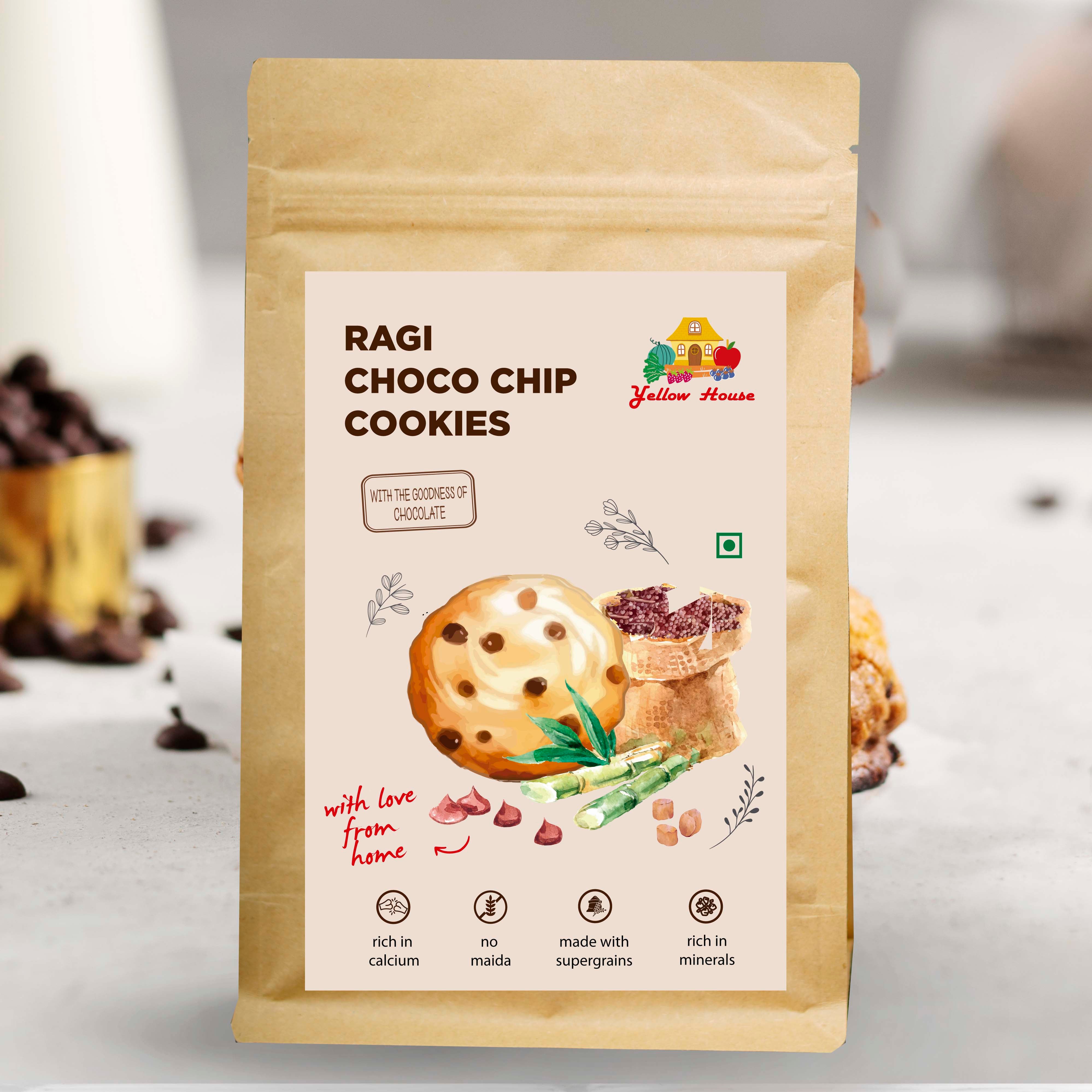 Ragi Choco Chip Cookies