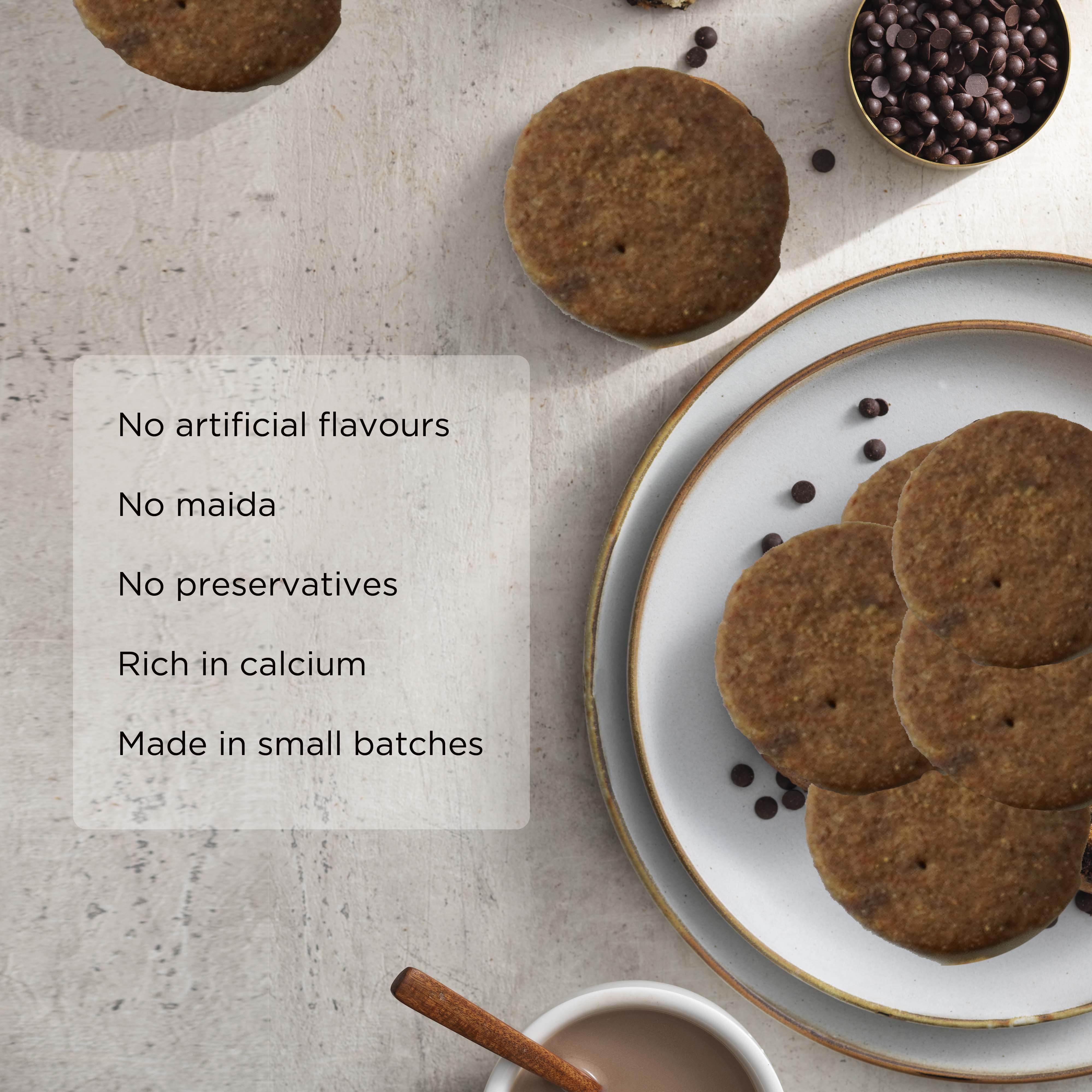 Ragi Choco Chip Cookies